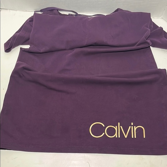 Calvin Klein Purple Lace-Up Top - Picture 8 of 11